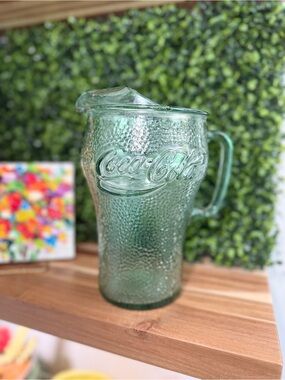 Vintage Coca-Cola Pitcher Indiana Glass